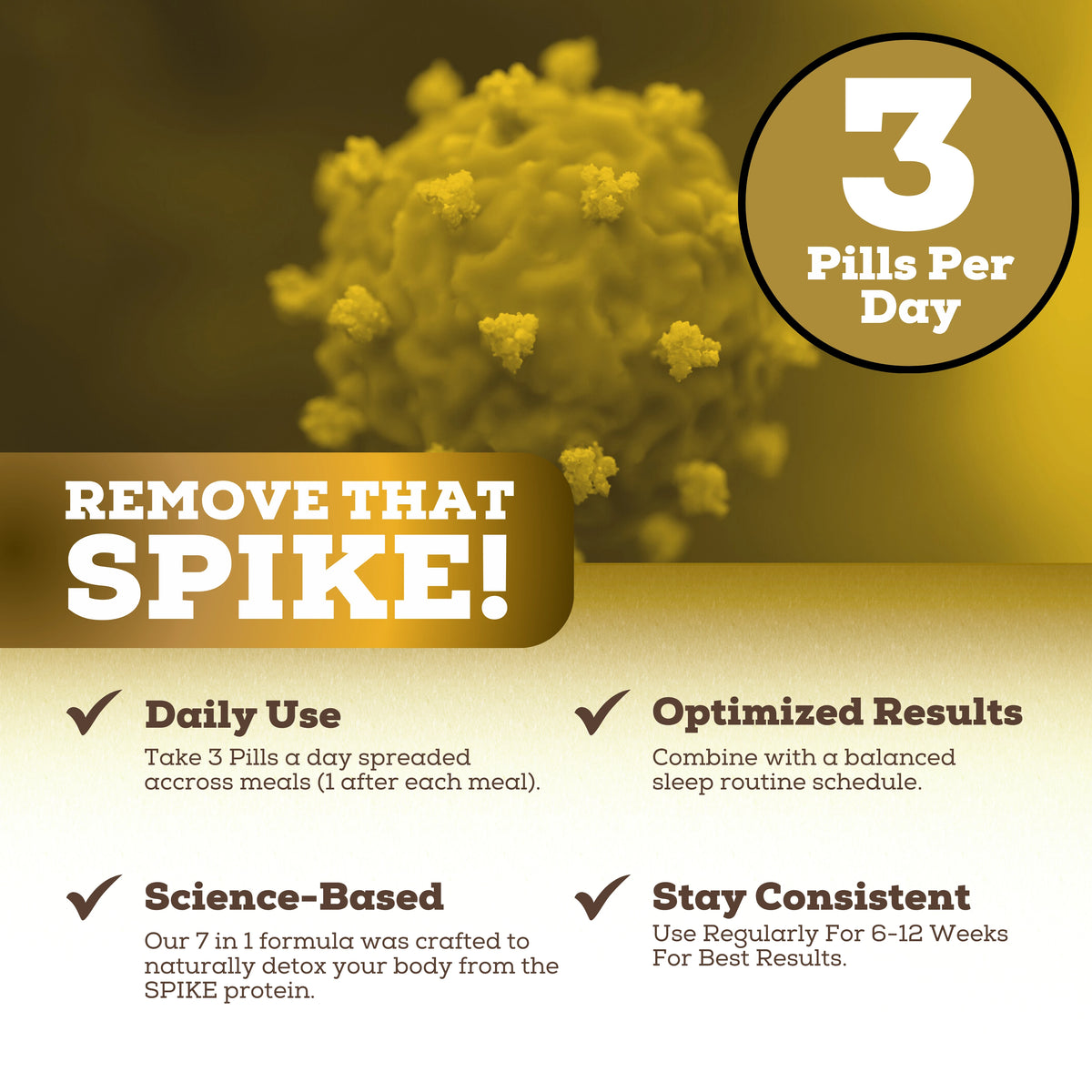 Spike Detox 7-in-1 Formula | 8X More Nattokinase | Extra Strength