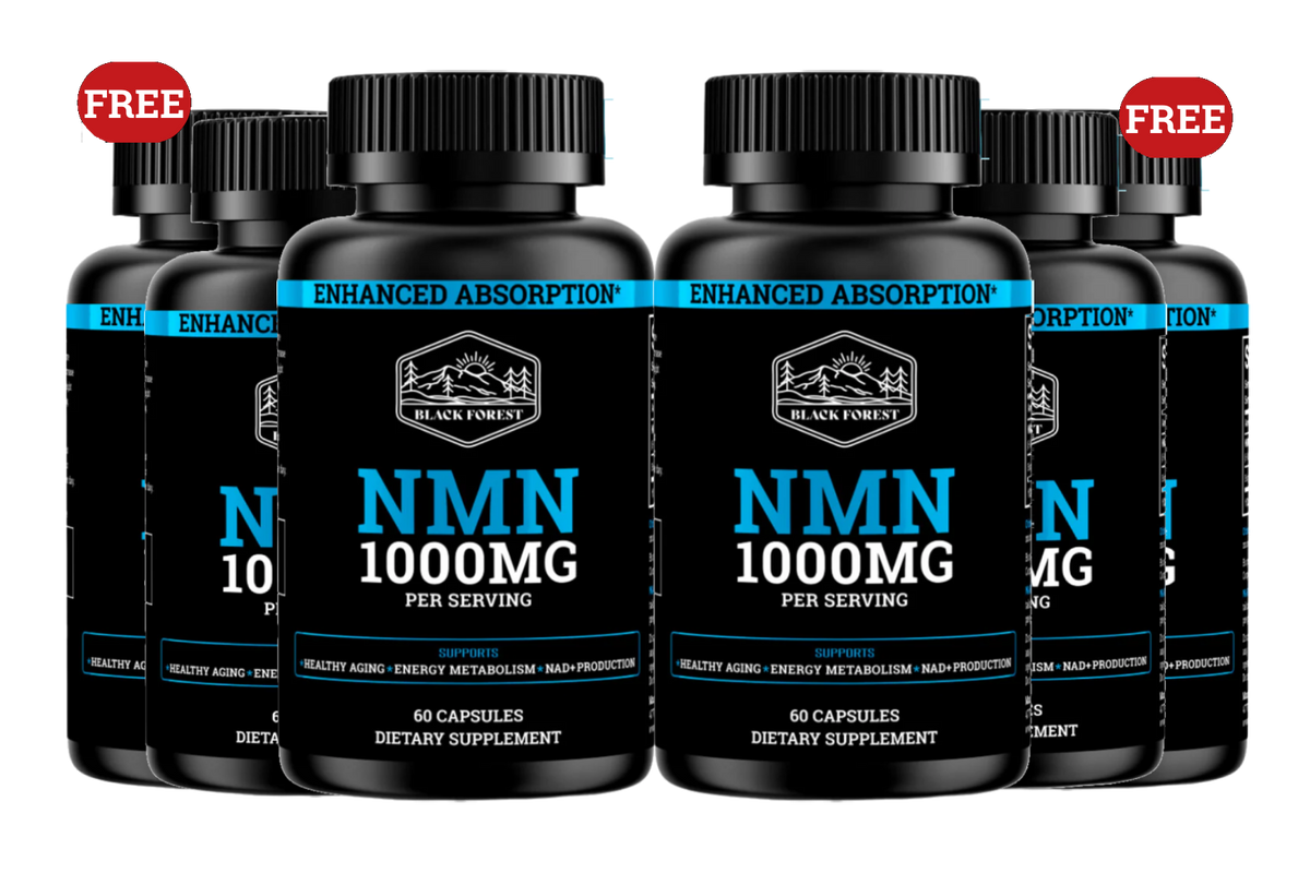 NMN Enhanced with BioPerine® for 3X (BUY 4 GET 2 FREE)