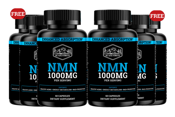 NMN Enhanced with BioPerine® for 3X (BUY 4 GET 2 FREE)