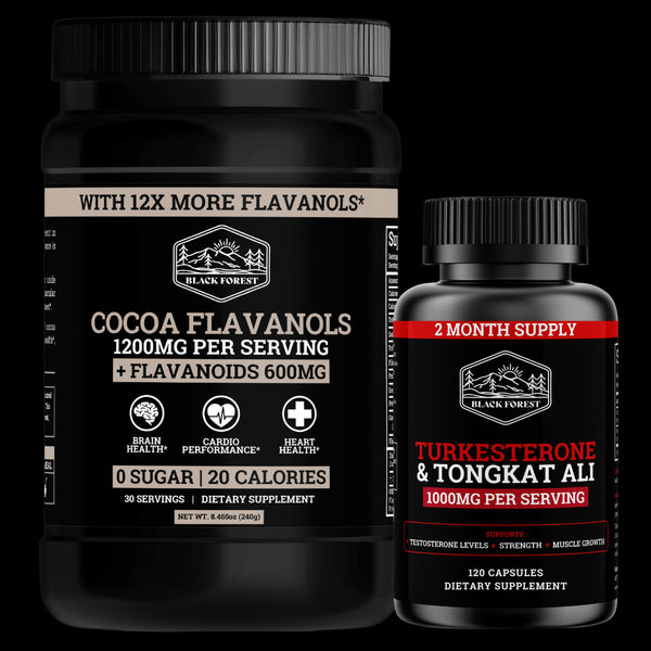 Cocoa Flavanols with Turkesterone & Tongkat Ali Bundle (BUY 4 GET 2 FREE)