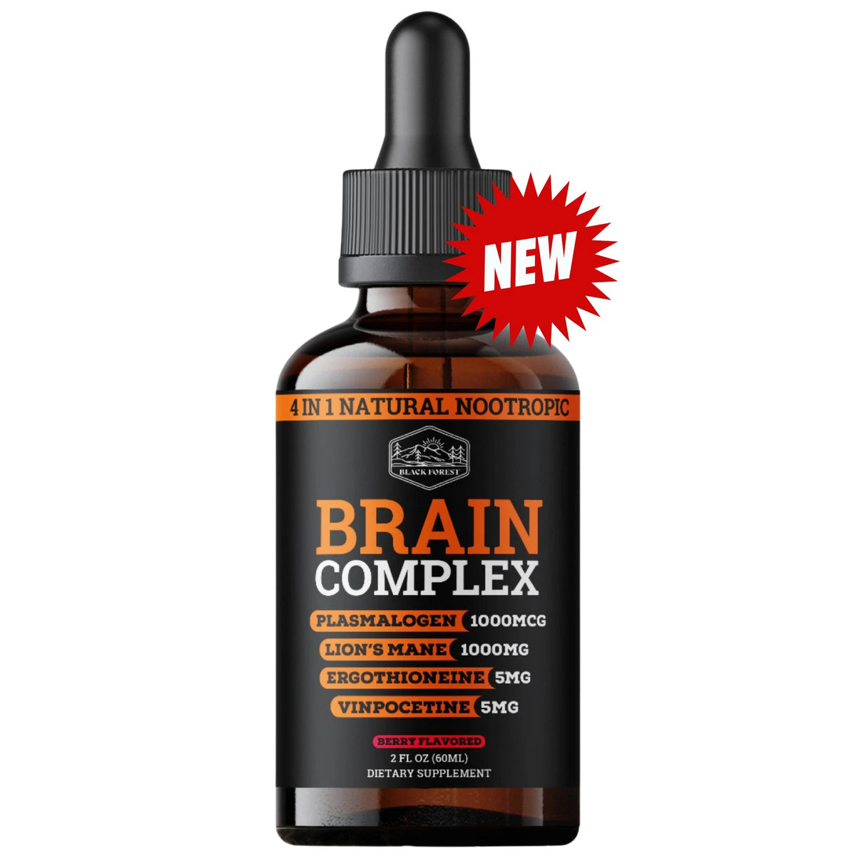 Natural Brain Brain Complex (4-IN-1 Natural Nootropic) – Black Forest